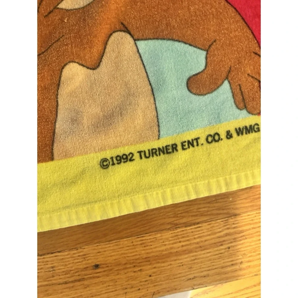 Vintage Tom And Jerry The Movie Promo Beach Pool Towel 1992 Robyn Starling 90s